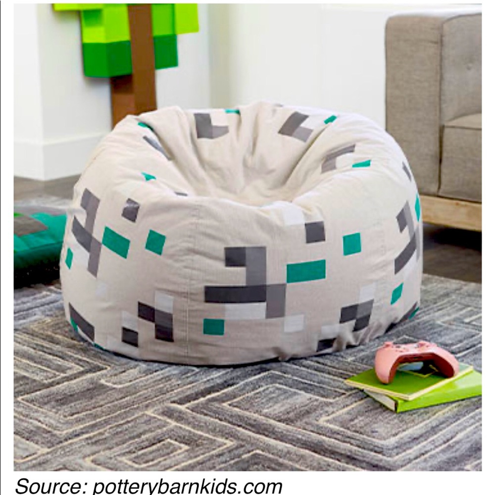 ISO pottery barn Minecraft beanbag cover